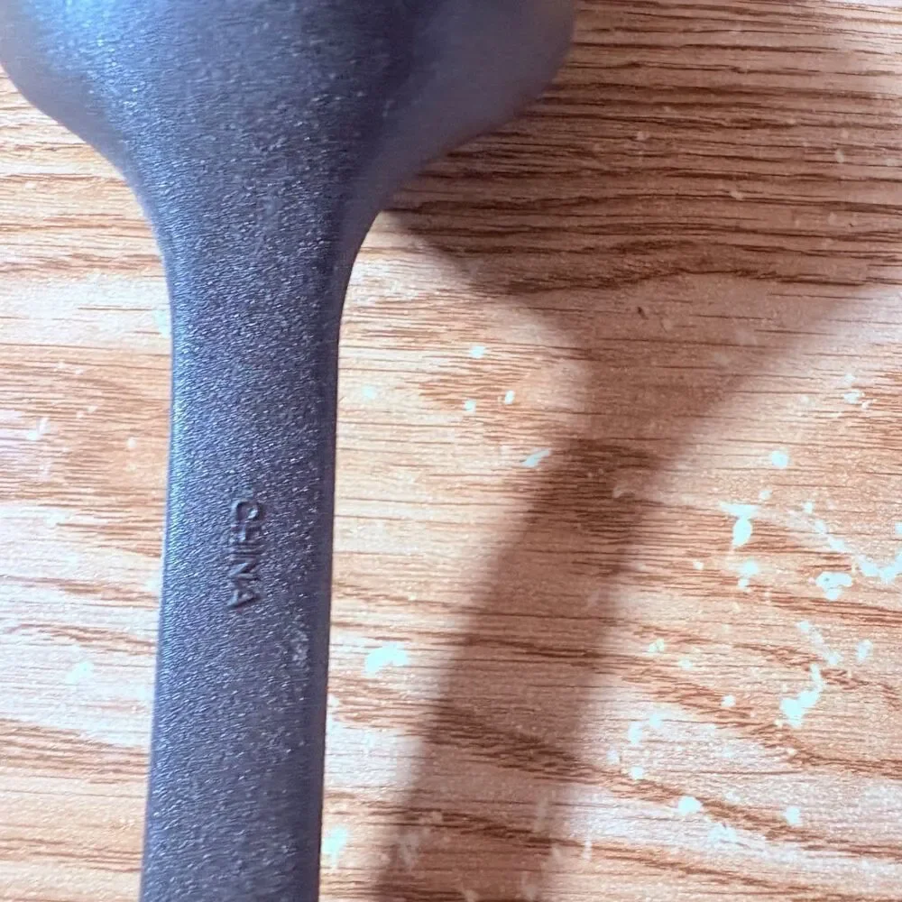 Black Large Plastic Serving Spoon Kitchen Utensils